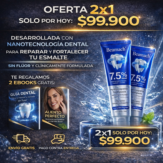NanoSmile™️ – Crema con Nano Hidroxiapatita que Repara el Esmalte, Baja la Sensibilidad y Te Devuelve una Sonrisa Lisa ✅